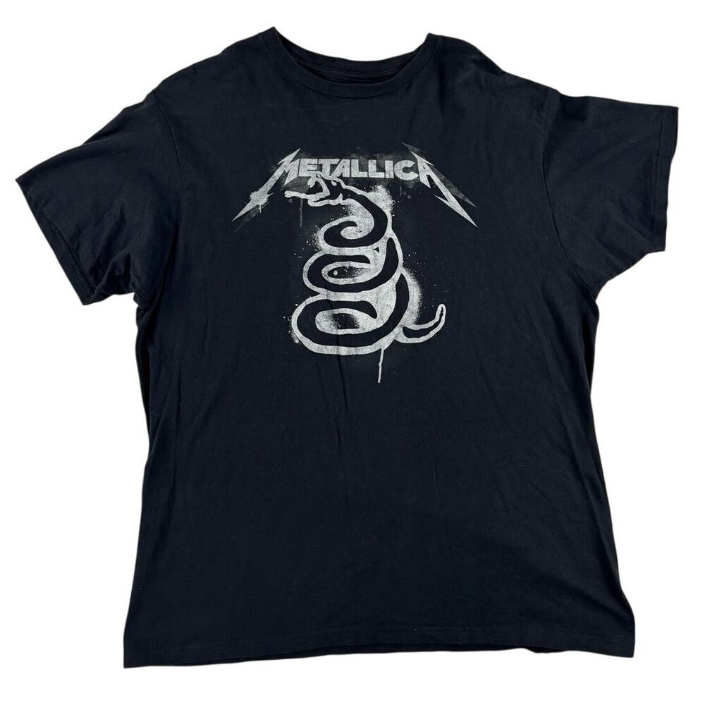 Metallica The Black Album Mens / Unisex Graphic Band T-Shirt - Black - XL - Picture 2 of 5